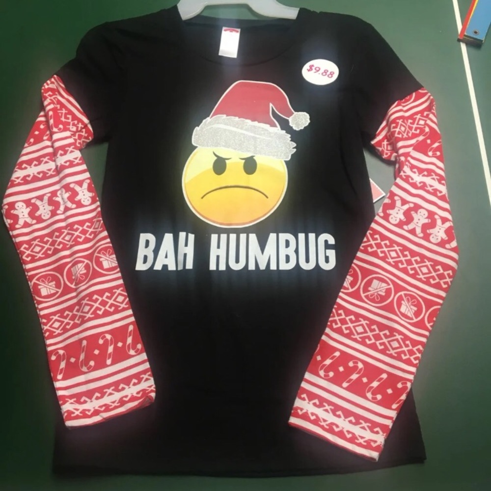 Bah Humbug Emoticon L/S - Medium